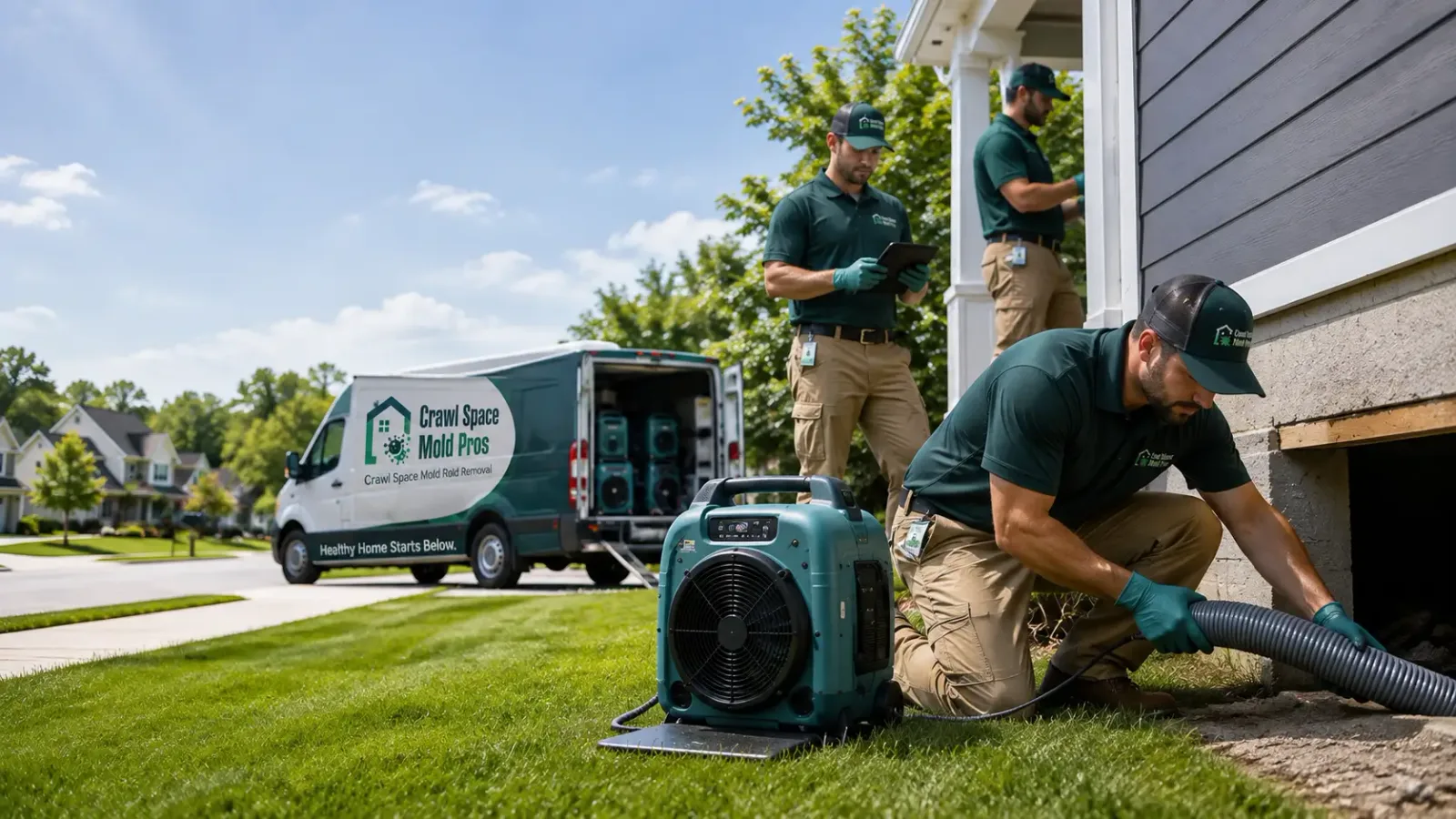 Crawl Space Mold Removal in Unity, WI
